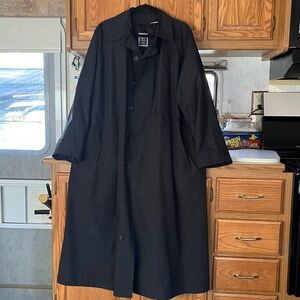 Christian Dior Black lined trench coat Jacket size 42R